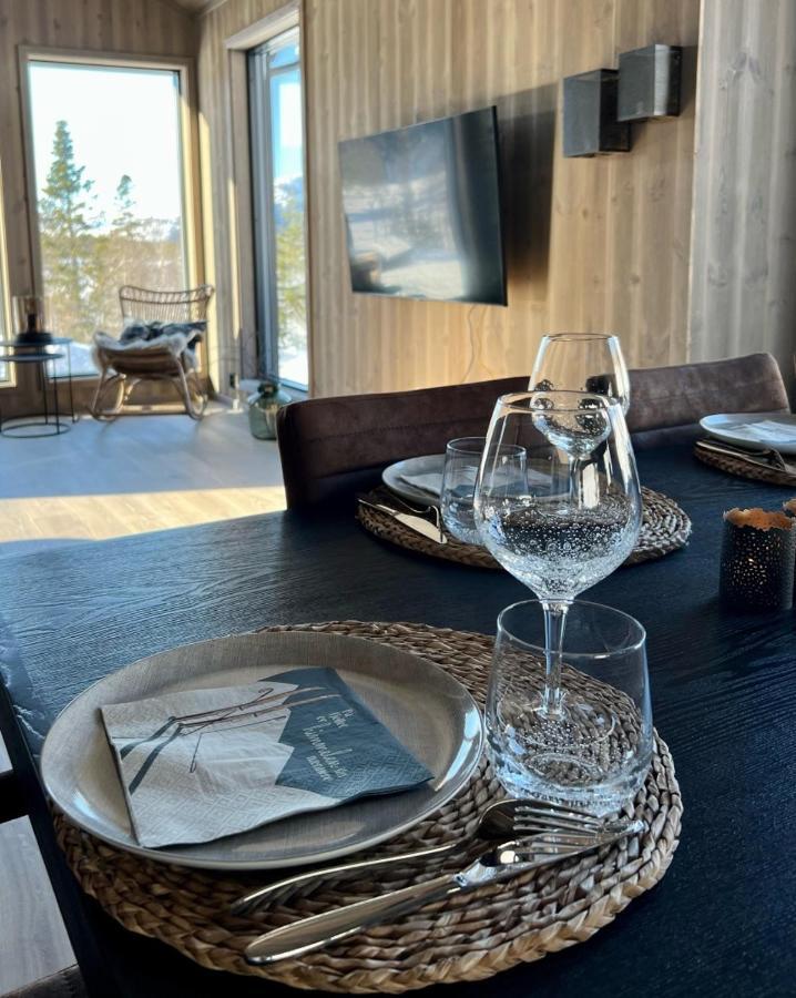 Brand New Cabin On The Sunny Side Of Gaustatoppen With A Great View Tuddal Exteriér fotografie