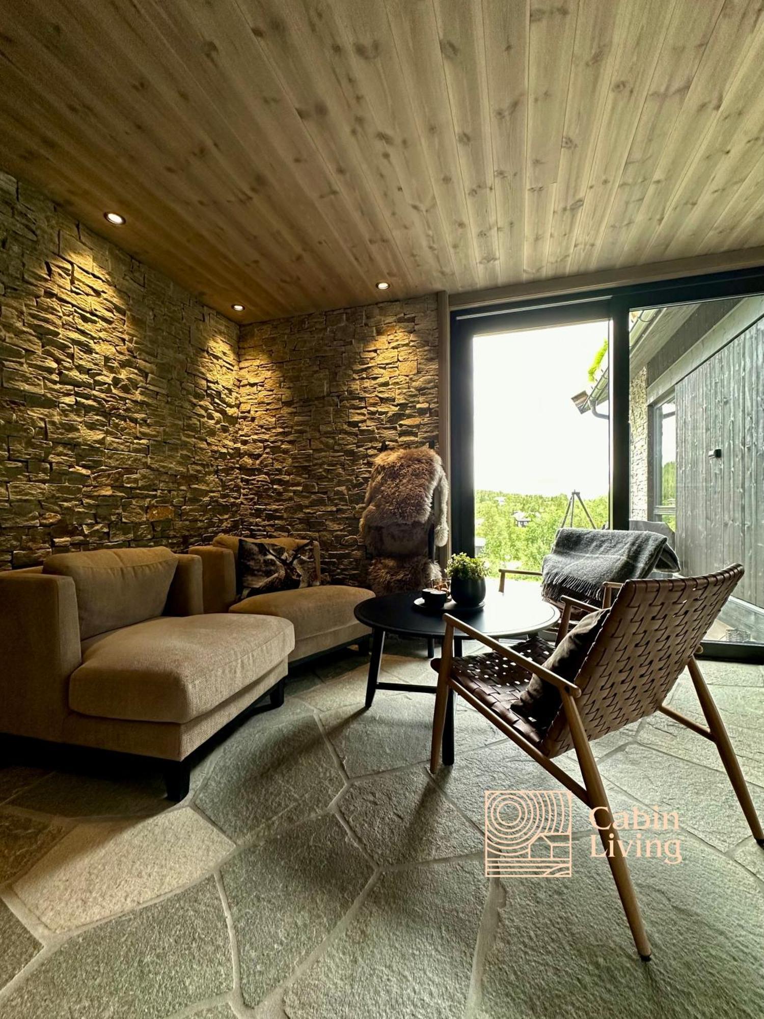 Brand New Cabin On The Sunny Side Of Gaustatoppen With A Great View Tuddal Exteriér fotografie